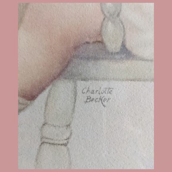 Vintage 1950s Baby Portrait "I See You" by Charlotte Becker - Picture 3 of 4